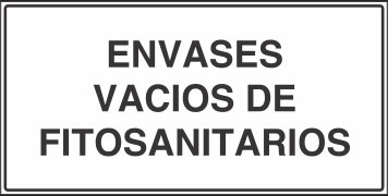 Señalética y Letreros Envases Vacios de Fitosanitarios (BP-0056)