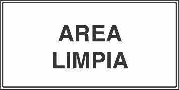 Señalética y Letreros Area Limpia (BP-0071)