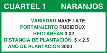Señalética y Letreros Cuartel 1 Naranjos (BP-0098)