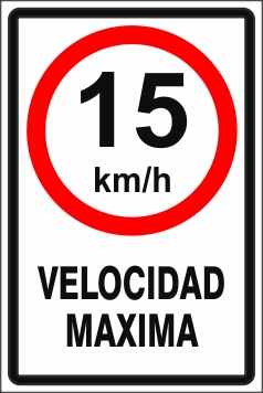 15 Km/h velocidad máxima (EMD-002)