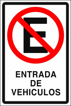 Señalética y Letreros No Estacionar Entrada de Vehículos (EMD-0021)