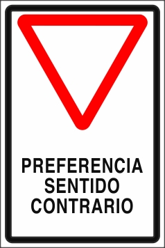 Señalética y Letreros Preferencia Sentido Contrario (EMD-0034)