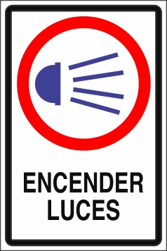 Señalética y Letreros Encender Luces (EMD-0038)