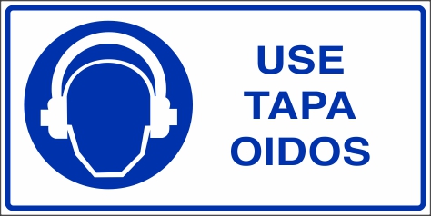 Señalética y Letreros Use Tapa Oidos (SI-0017)