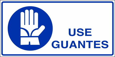 Señalética y Letreros Use Guantes (SI-0020)