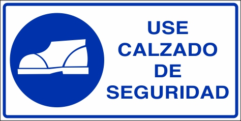 Señalética y Letreros Use Calzado de Seguridad (SI-0021)