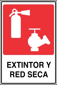 Señalética y Letreros Extintor y Red Seca (EDI-006)