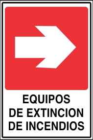 Señalética y Letreros Equipos de Extinción de Incendios (EDI-0013)