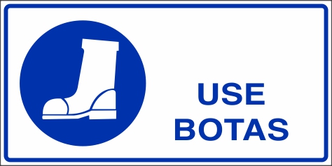Señalética y Letreros Use Botas (SI-0022)