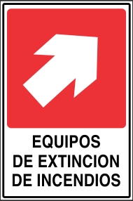 Señalética y Letreros Equipos de Extinción de Incendios (EDI-0017)