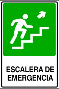 Señalética y Letreros Escalera De Emergencia (EDI-0041)