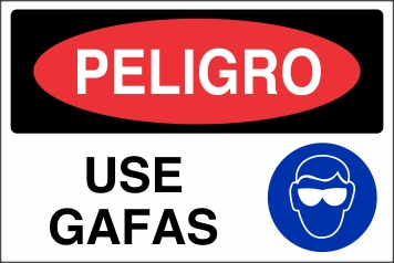Peligro Use Gafas (ST-0020)