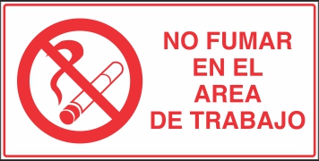 Señalética y Letreros No Fumar en el Área de Trabajo (BP-0026)