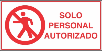 Señalética y Letreros Solo Personal Autorizado (BP-0029)