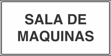 Señalética y Letreros Sala de Maquinas (BP-0045)